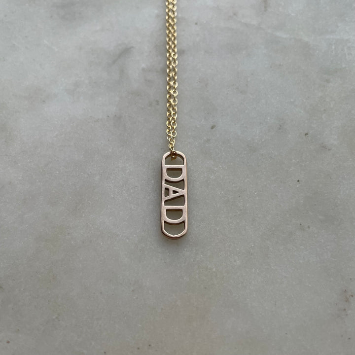 MIMOSA Handcrafted Bronze Dad Pendant