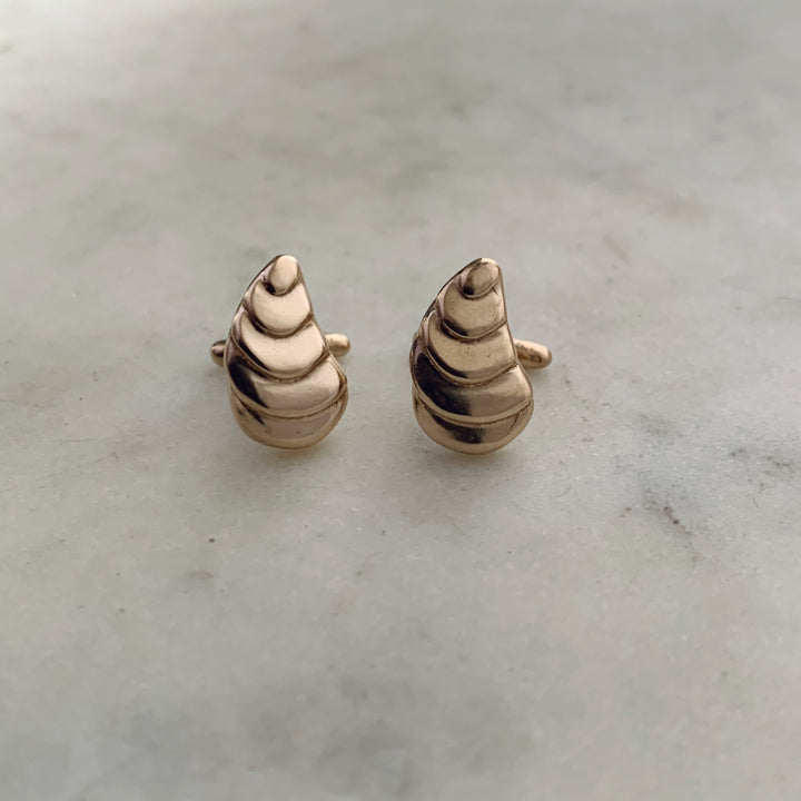Handcrafted Bronze Oyster Cufflink Jewelry