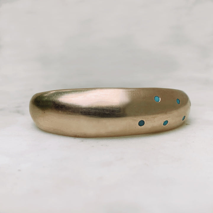 THE AMANDA CUFF — 6 TURQUOISE STONES - MIMOSA Handcrafted Jewelry