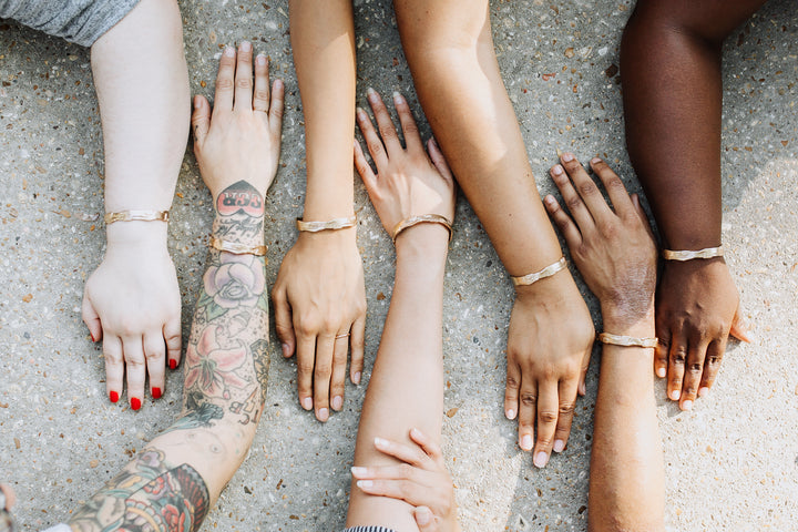 ONE HUMAN FAMILY CUFF - MIMOSA Handcrafted Jewelry