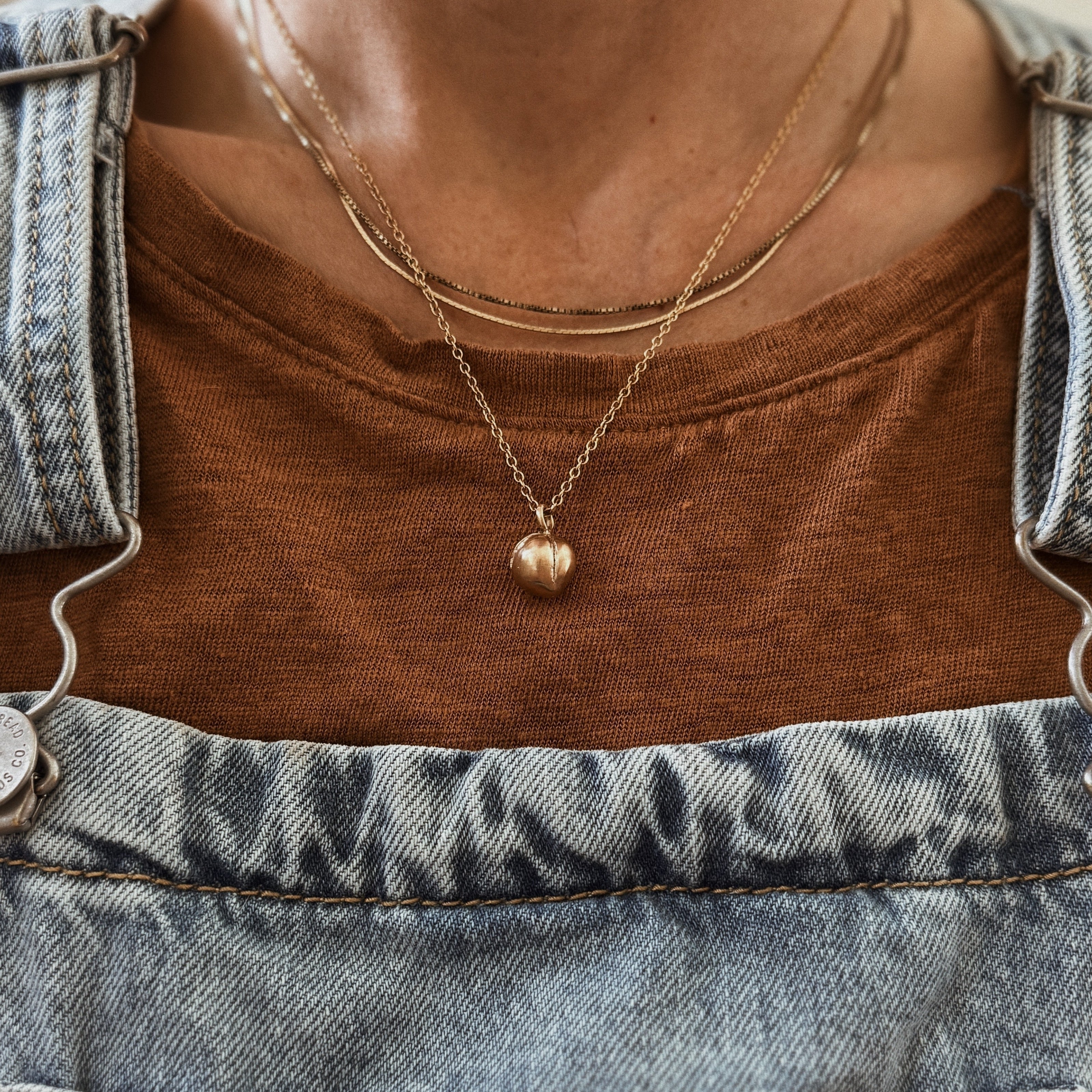 MIMOSA Handcrafted's Peach Pendant Necklace