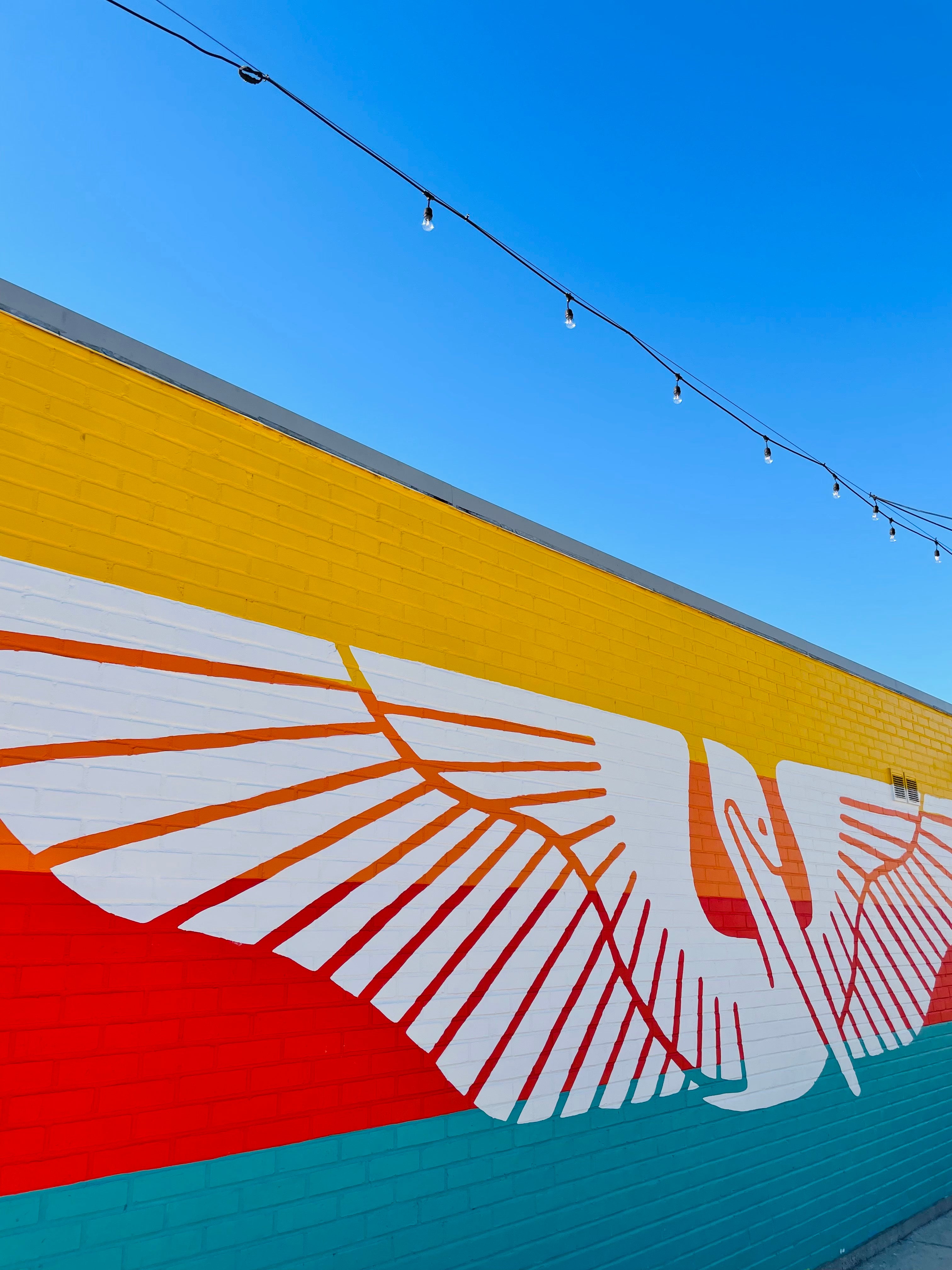 The Pelican Mural On The MIMOSA Shoppe In Baton Rouge