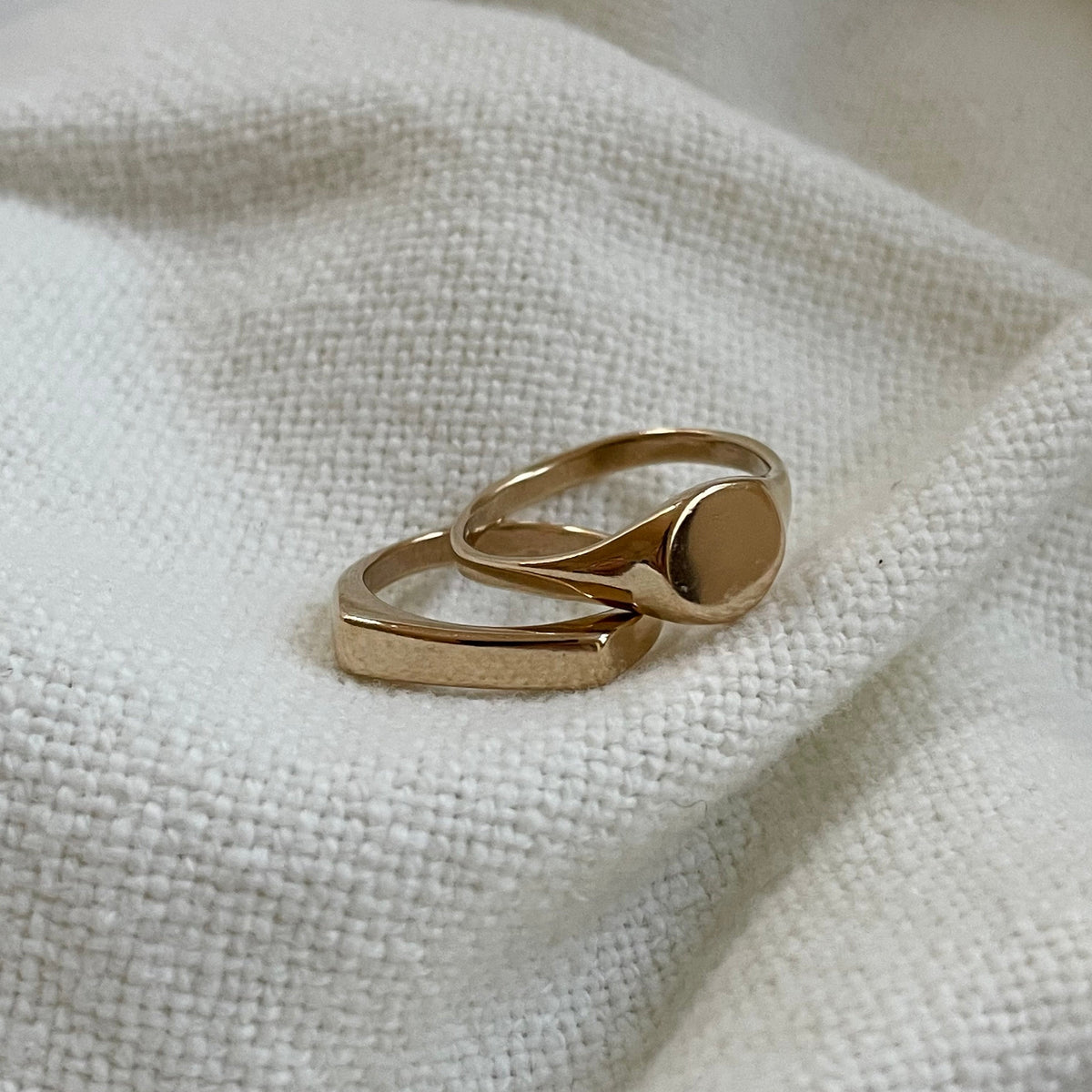 Personalized Engraved Signet Rings from MIMOSA Handcrafted