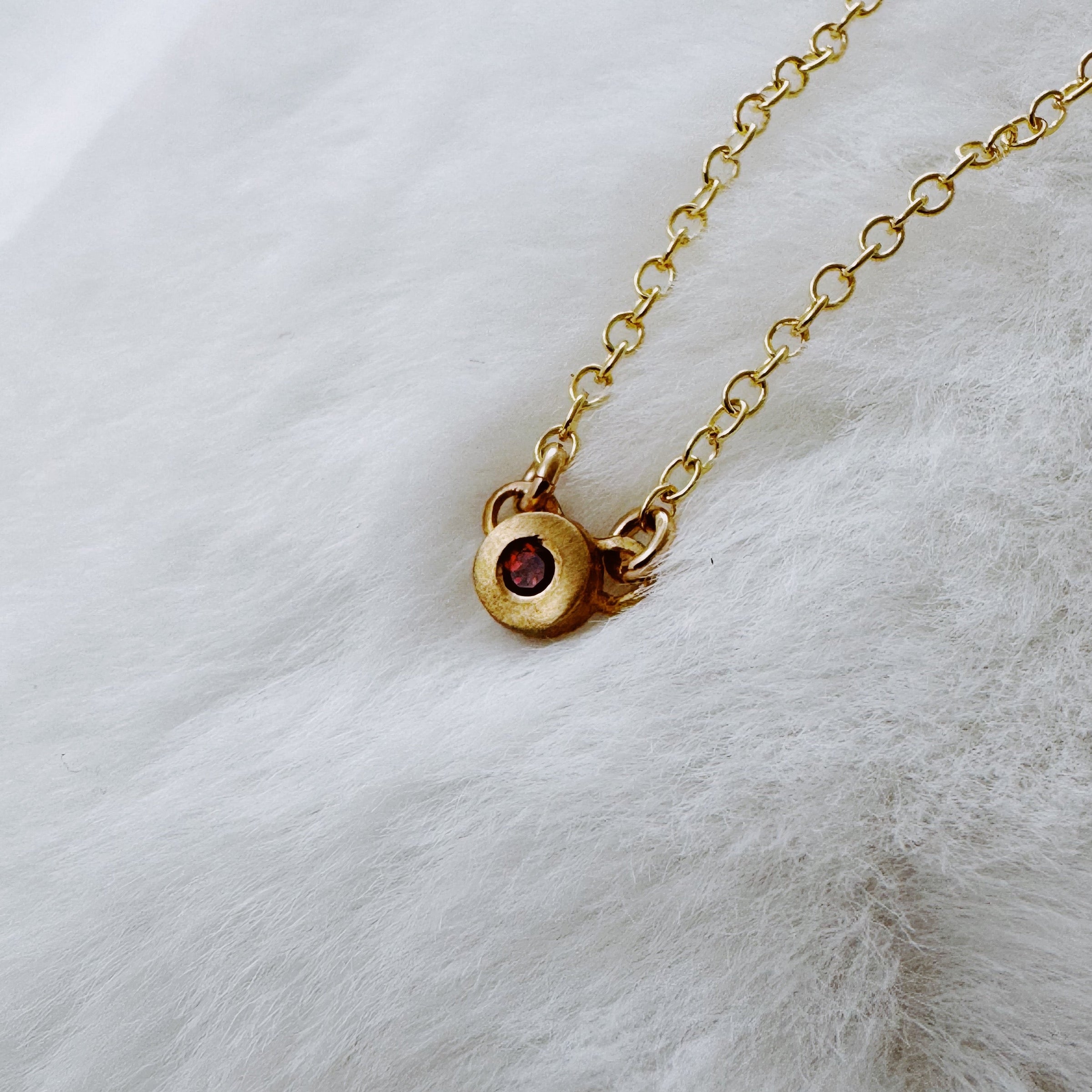 MIMOSA Handcrafted Garnet Necklace