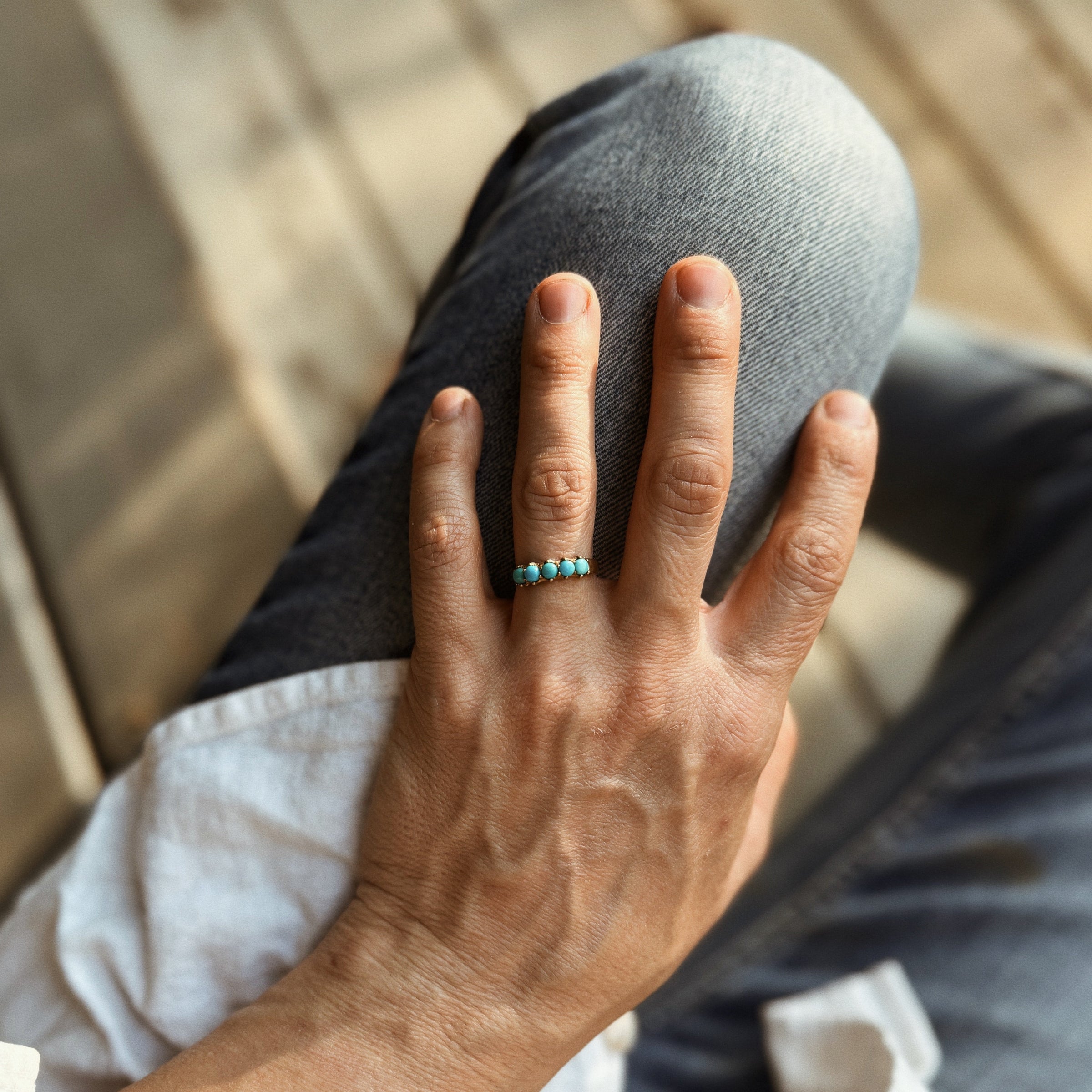 MIMOSA Handcrafted Bronze Margaret Gemstone Ring