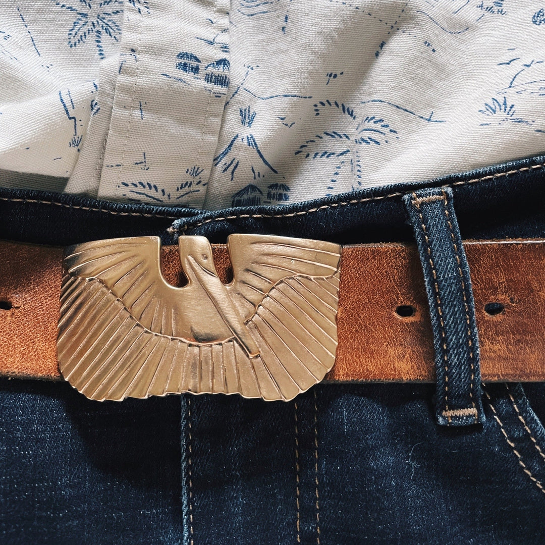 MIMOSA Handcrafted Pelican Belt Buckle