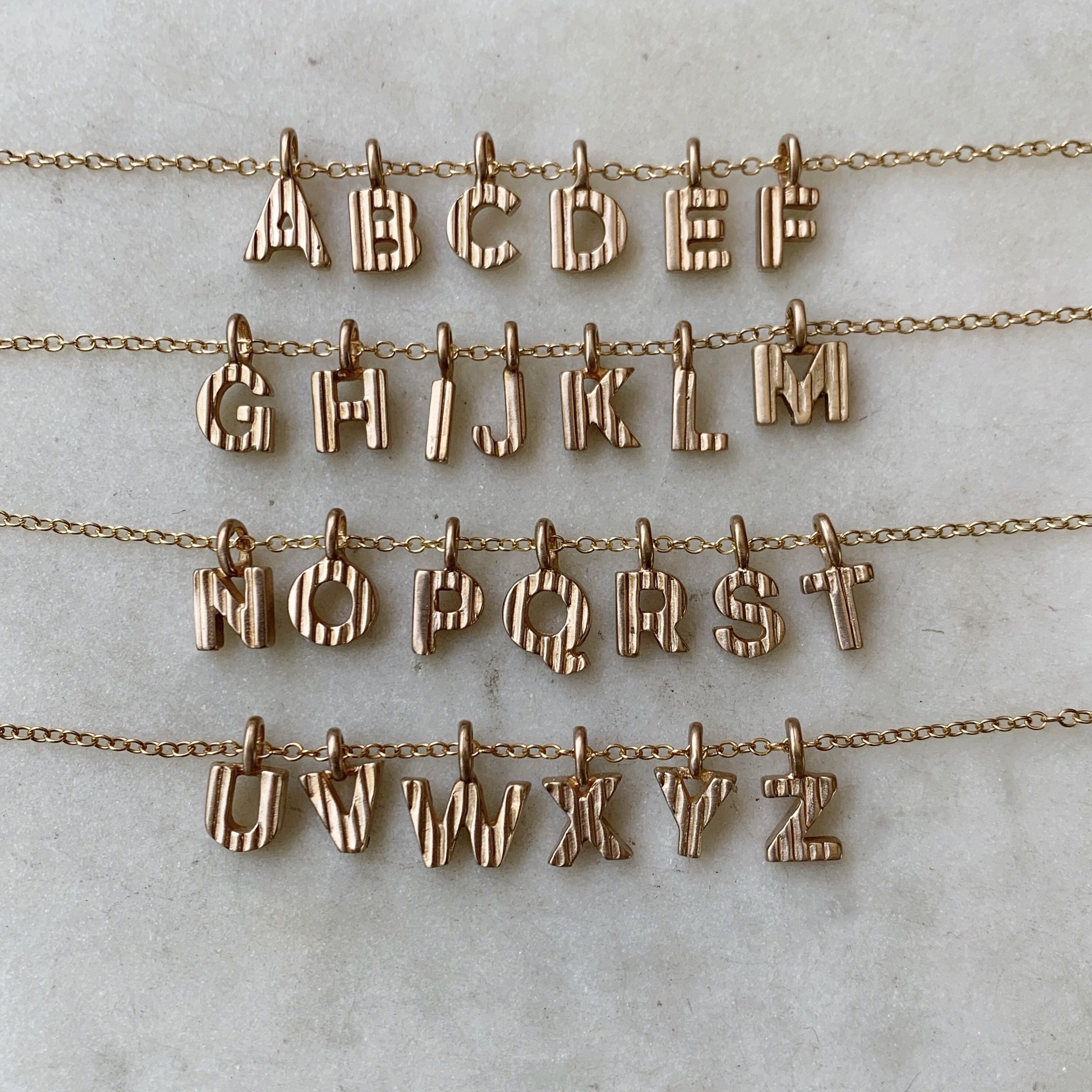 Alphabet Charms, Mimosa Handcrafted