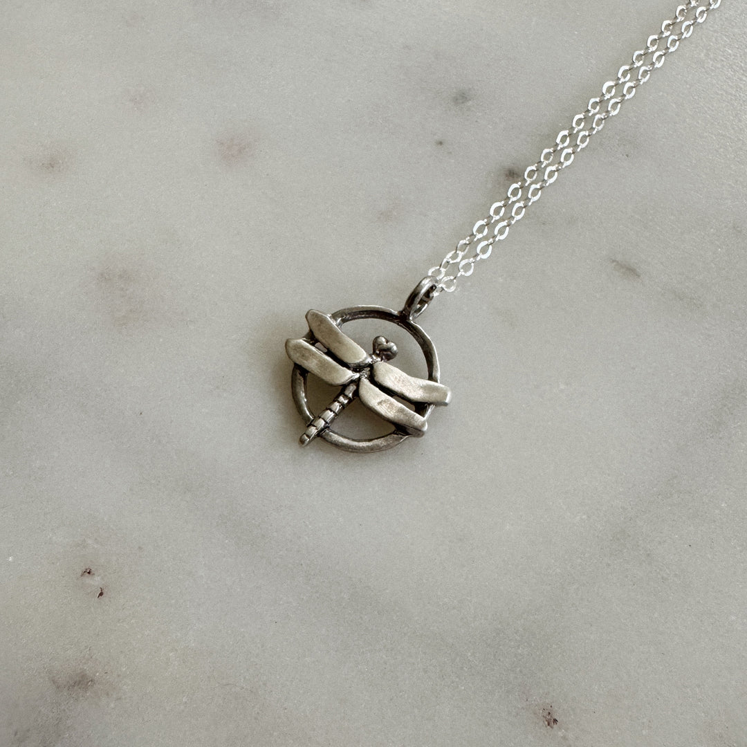 MIMOSA Handcrafted's Dragonfly Pendant in Sterling Silver