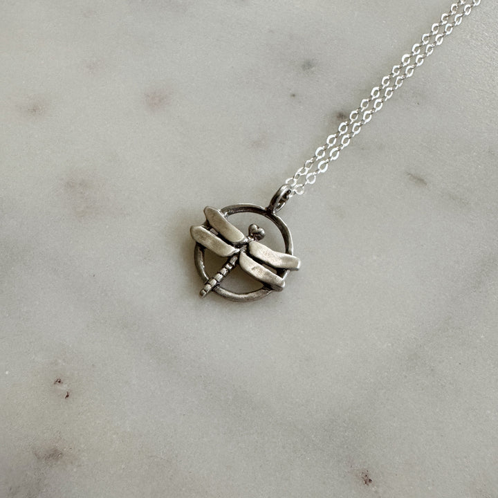 MIMOSA Handcrafted's Dragonfly Pendant in Sterling Silver