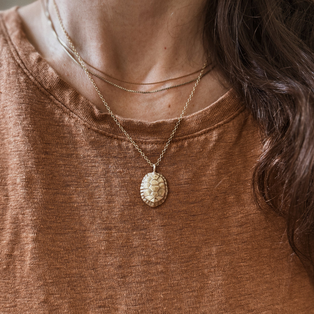 Turtle Necklace in Bronze | MIMOSA Handcrafted