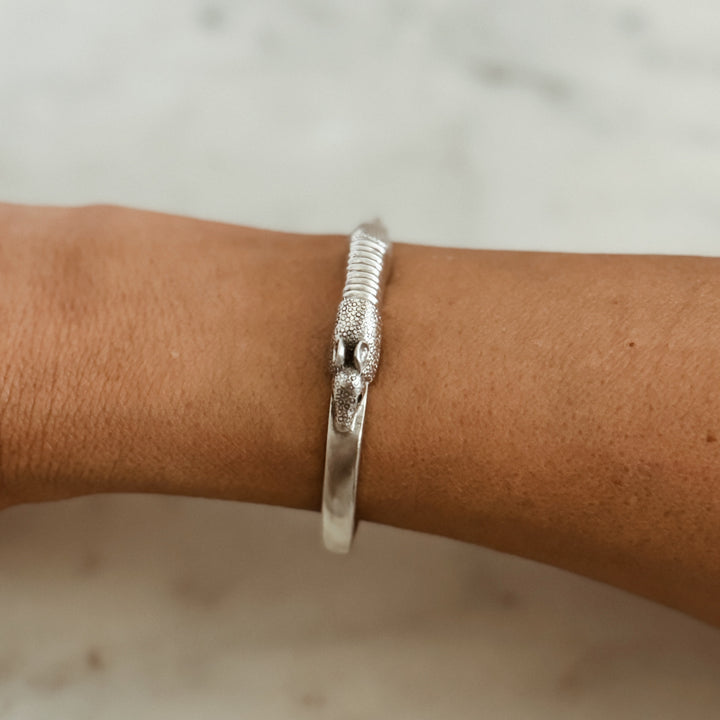 The MIMOSA Handcrafted Armadillo Bracelet in Sterling Silver