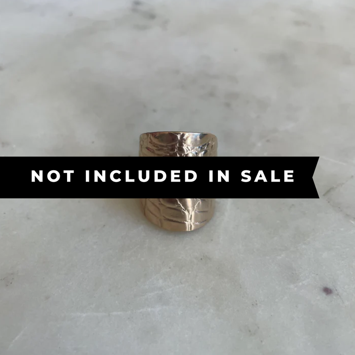 14K GOLD ALLIGATOR SKIN RING