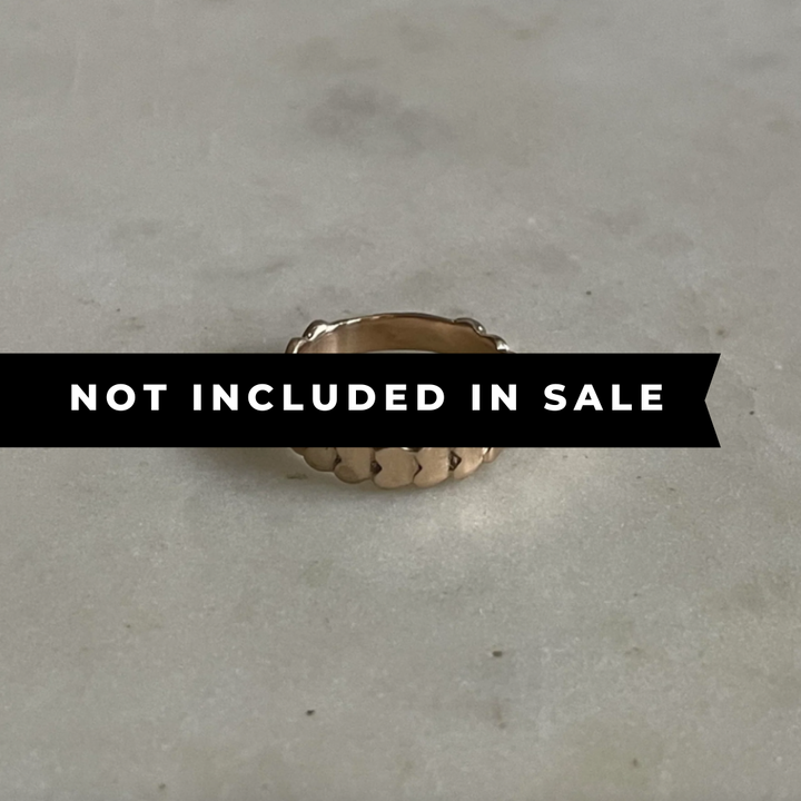 14K GOLD HEART TO HEART RING