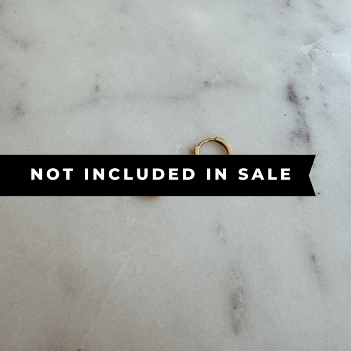 14K GOLD HUGGIE HOOPS