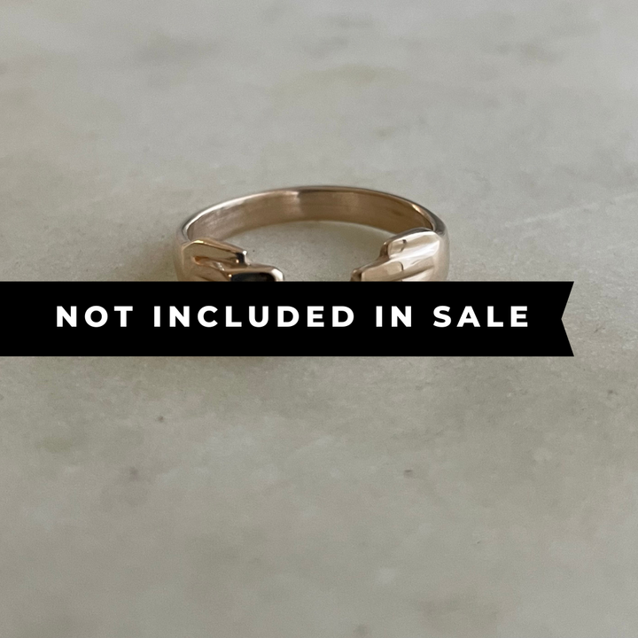 14K Gold Hug Ring Not Included in Sale