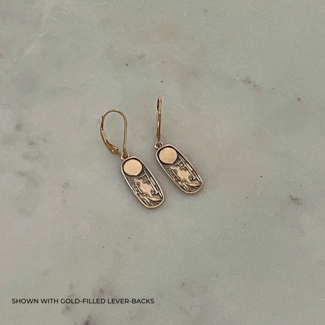 MIMOSA Handcrafted Louisiana Wild Earrings in 14K Gold