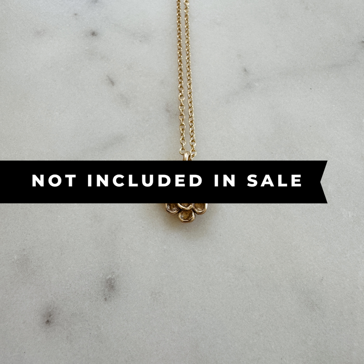 14K GOLD MAGNOLIA PENDANT — SMALL