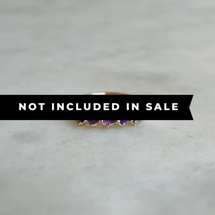 14K GOLD MARGARET RING — AMETHYST