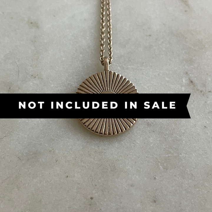 14K GOLD YOU ARE MY SUNSHINE PENDANT — SMALL