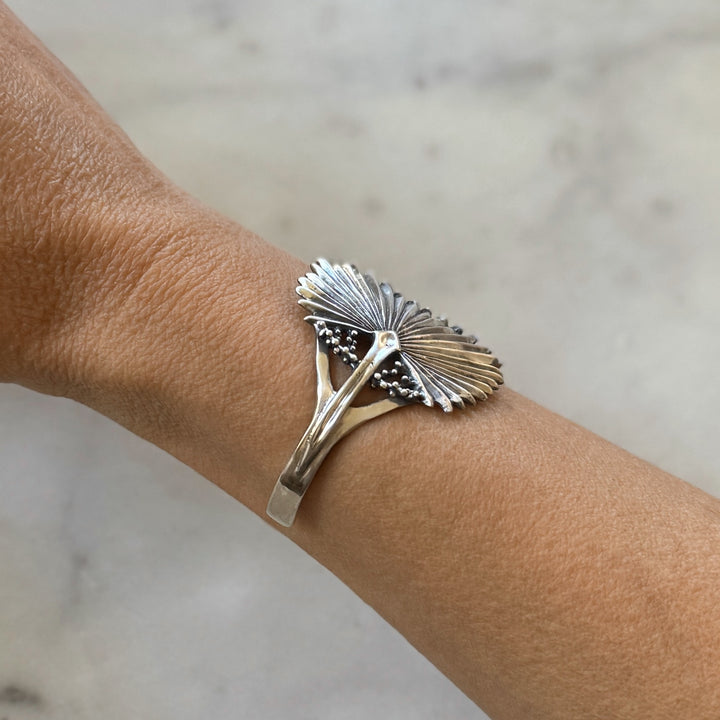 Palmetto Leaf Bracelet in sterling silver