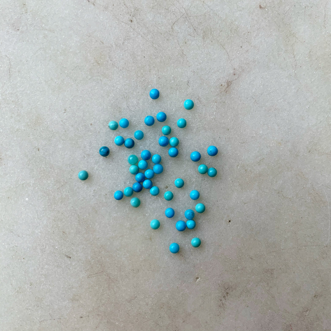 2 Millimeter Turquoise Stones