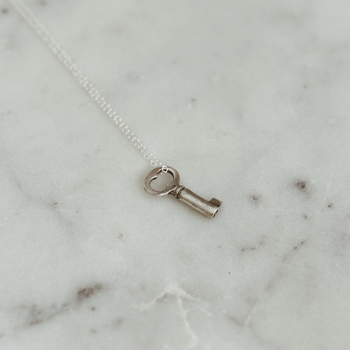 The MIMOSA Handcrafted Key Pendant in Sterling Silver