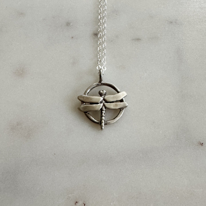 MIMOSA Handcrafted's Dragonfly Pendant in Sterling Silver