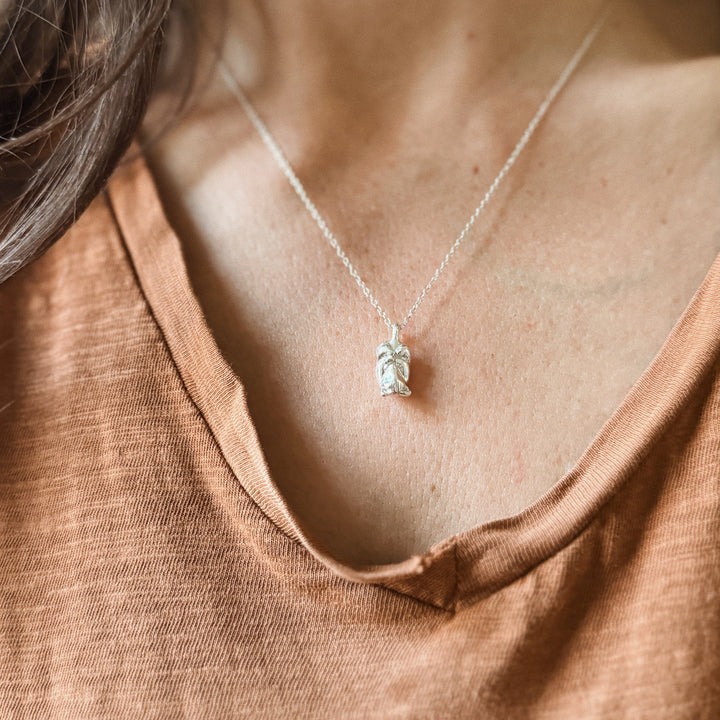 Opossum necklace in sterling silver 