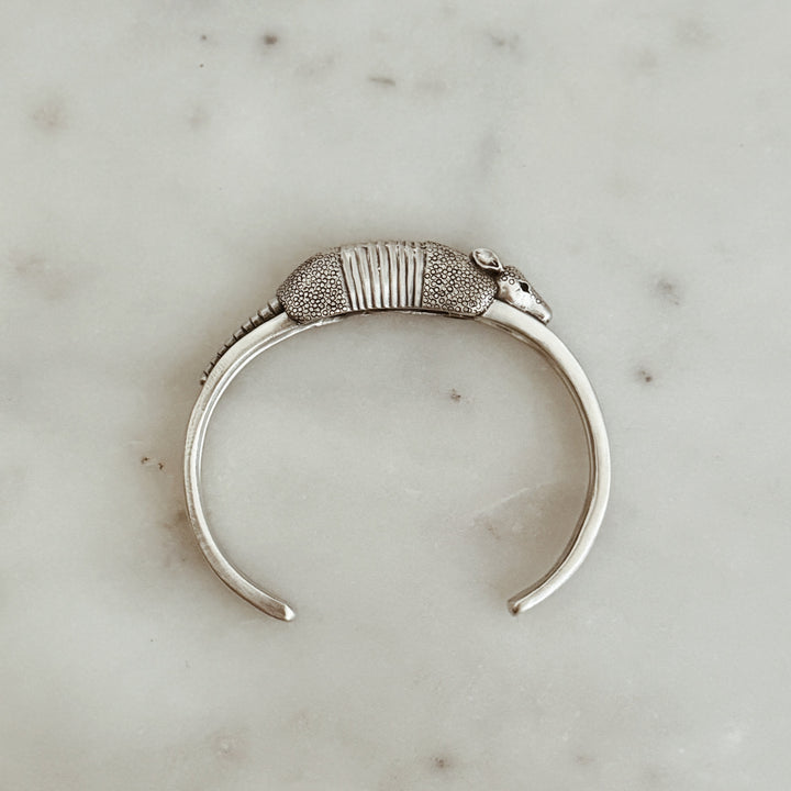 The MIMOSA Handcrafted Armadillo Bracelet in Sterling Silver