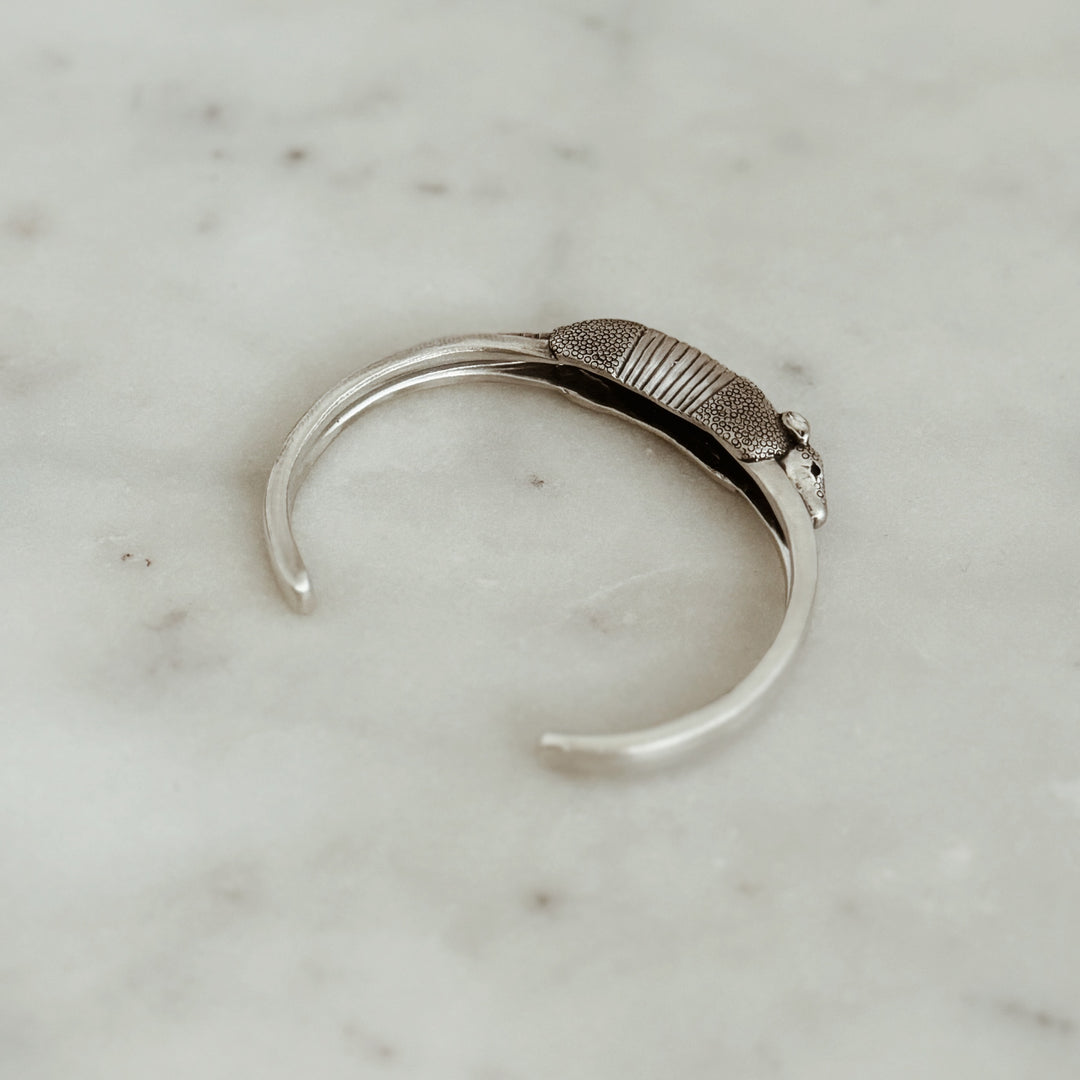 The MIMOSA Handcrafted Armadillo Bracelet in Sterling Silver