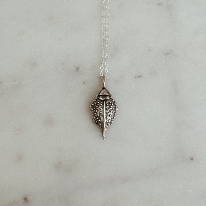 The MIMOSA Handcrafted Horned Toad Pendant in Sterling Silver