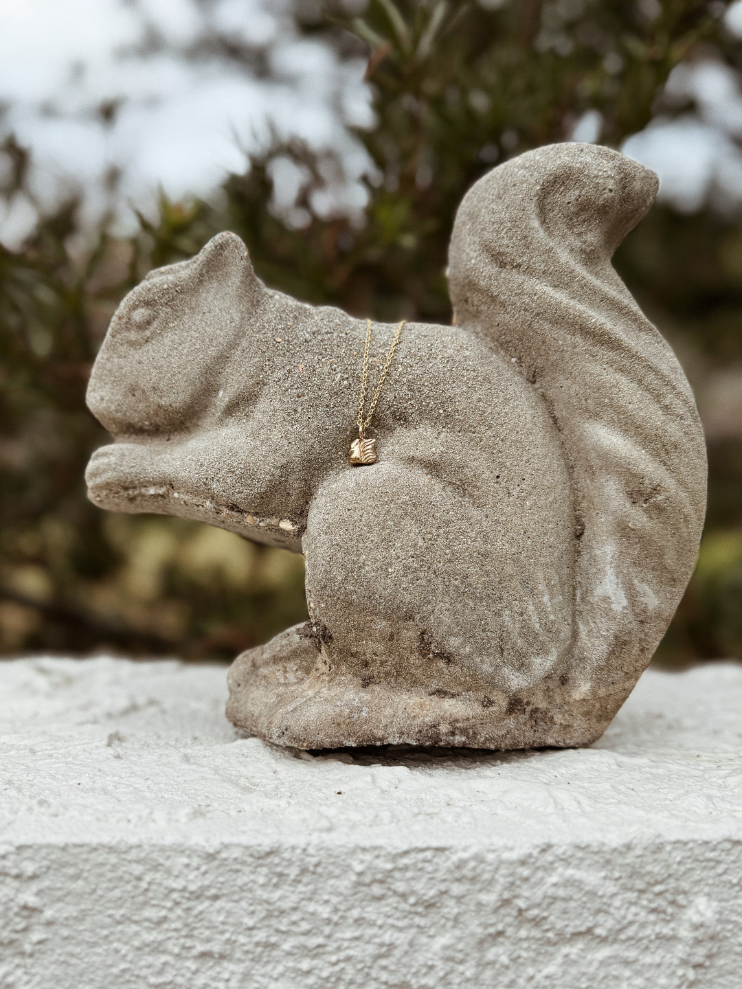 MIMOSA Handcrafted Squirrel Pendant And Squirrel Statue