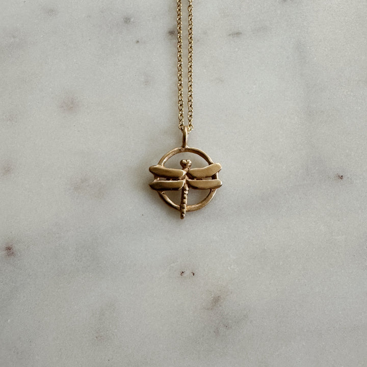 MIMOSA Handcrafted's Dragonfly Pendant in Bronze