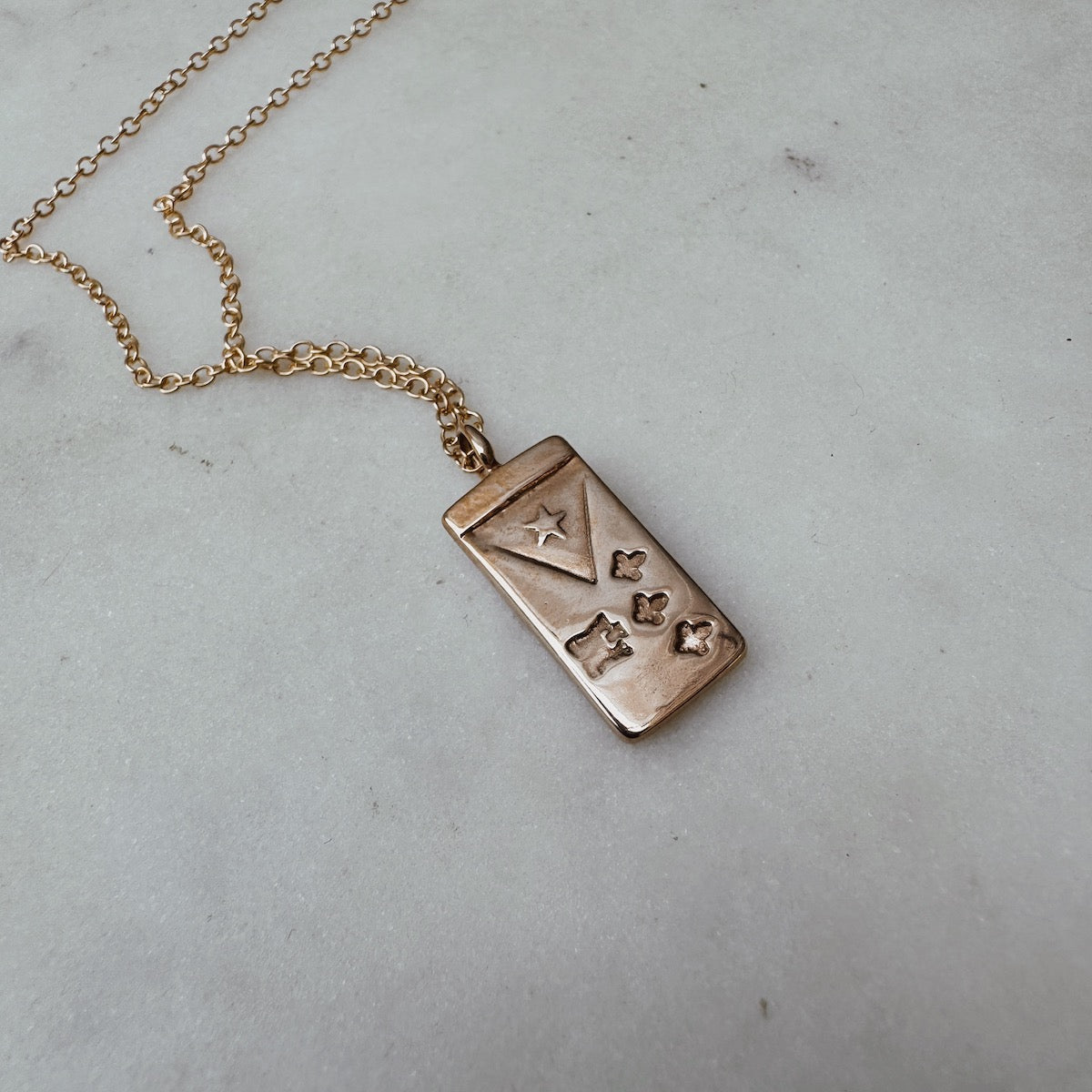 Acadian Flag Pendant | MIMOSA Handcrafted