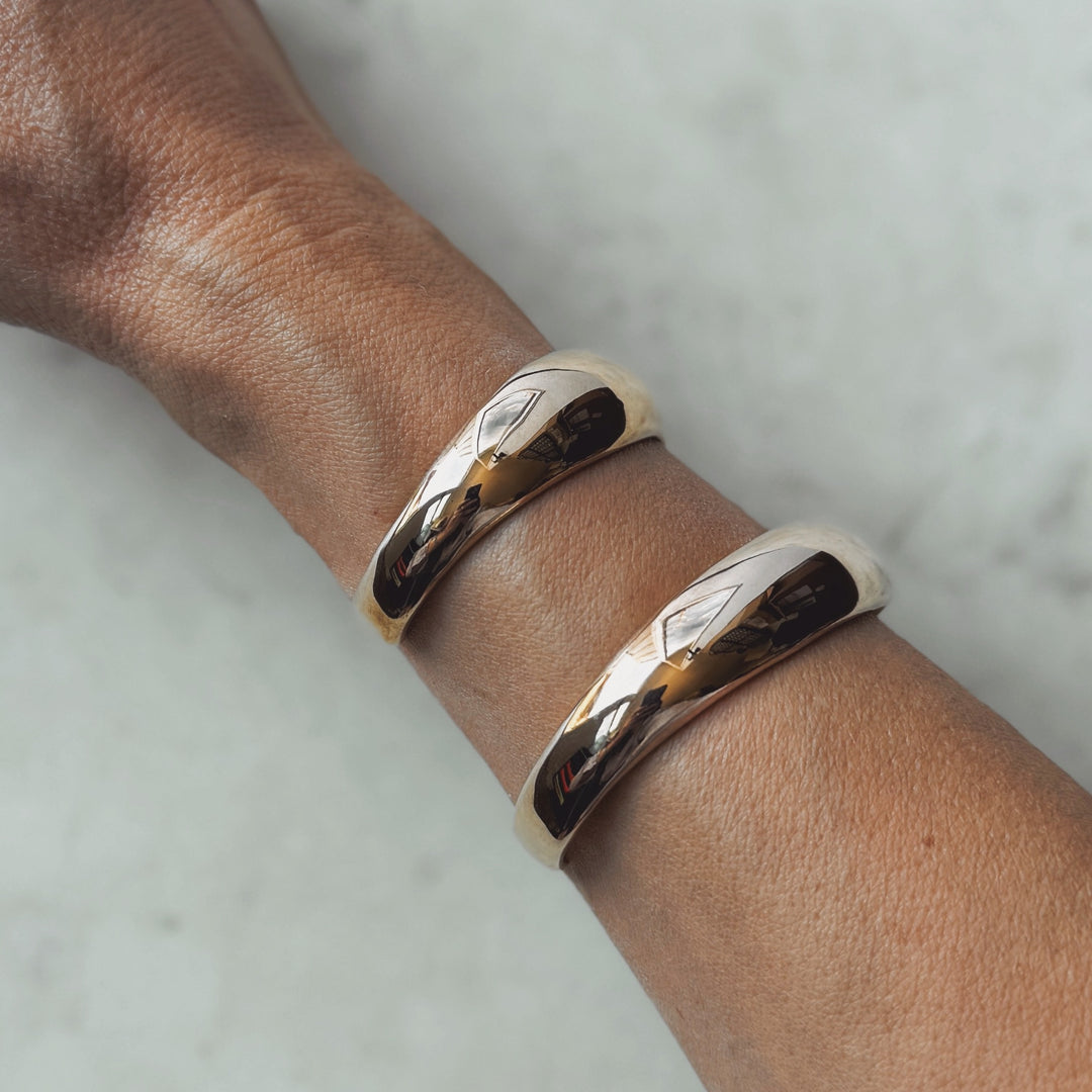 Bronze Dome Cuff in Sizes Small and Medium 