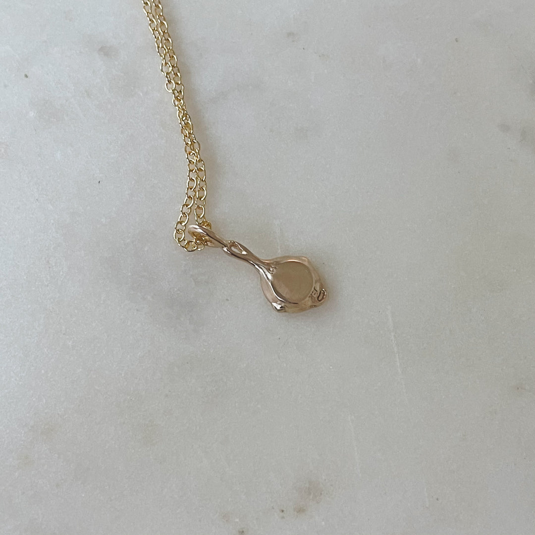 Gold Skillet Pendant | MIMOSA Handcrafted 