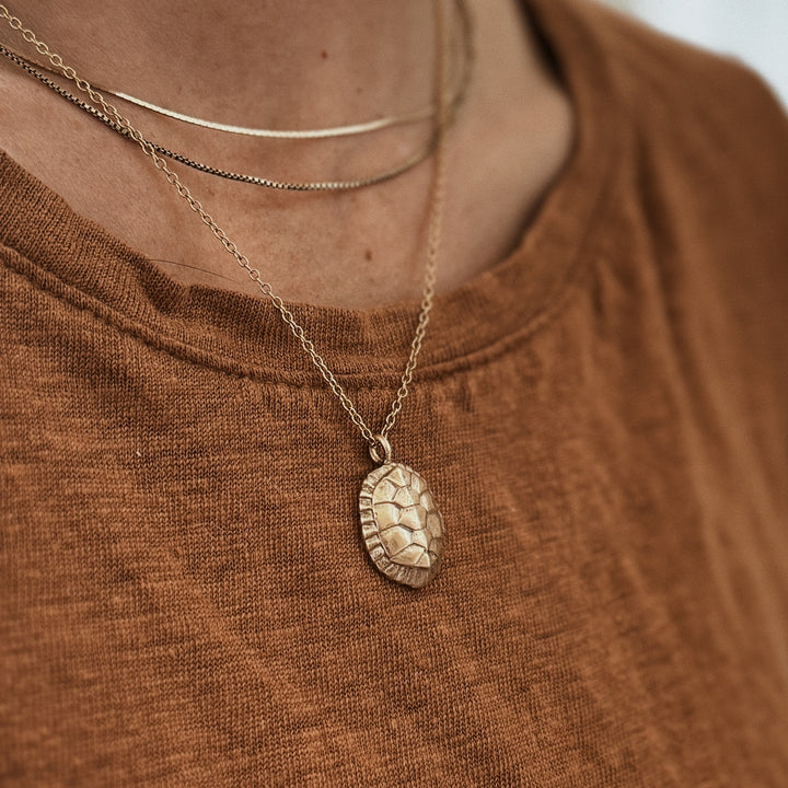 Turtle Necklace in Bronze | MIMOSA Handcrafted