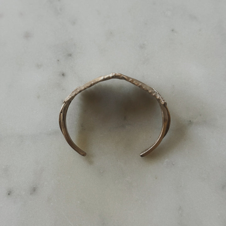 Palmetto Leaf Bracelet in bronze