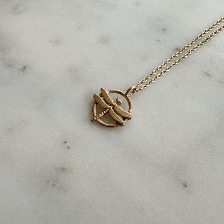 MIMOSA Handcrafted's Dragonfly Pendant in Bronze