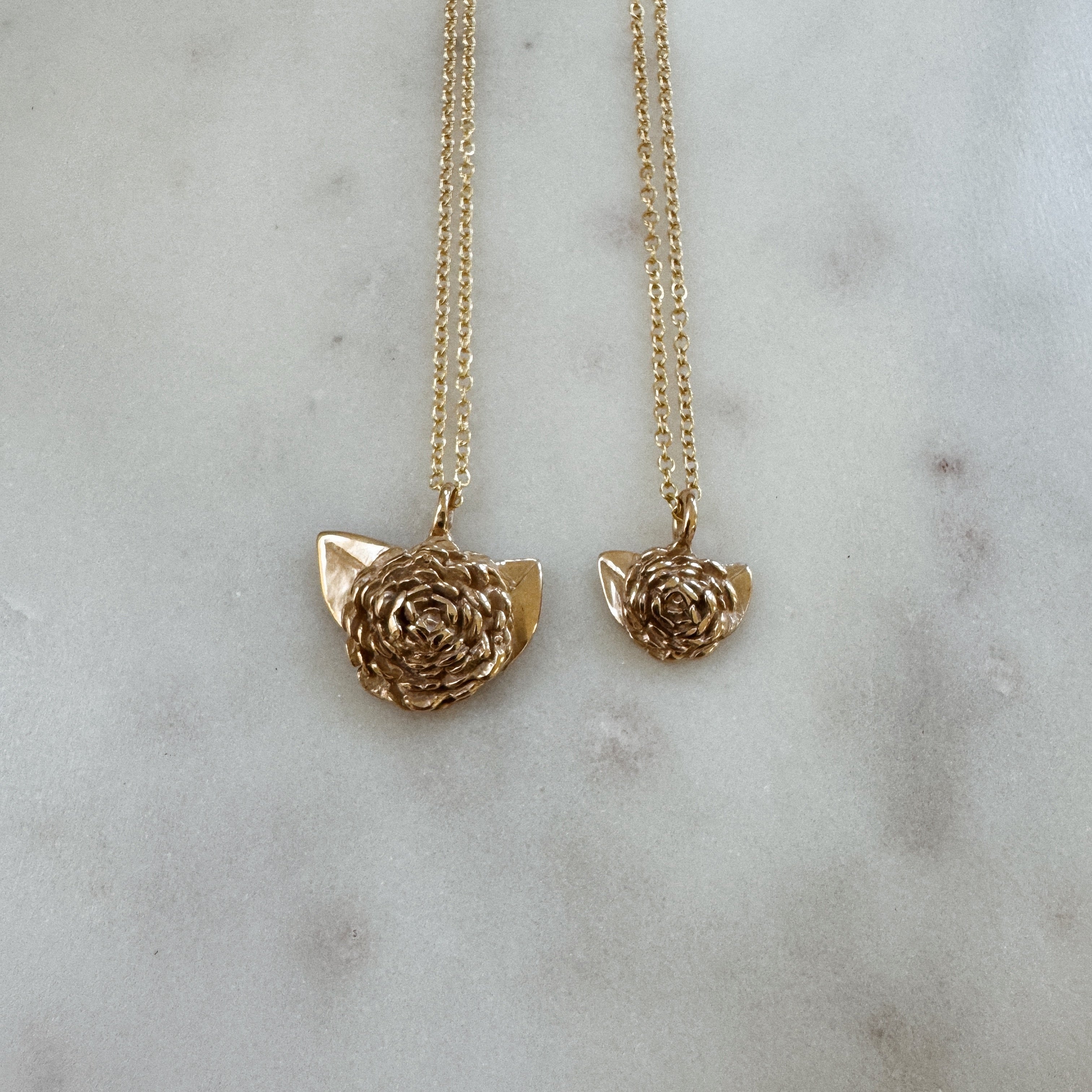 Small Camellia Flower Necklace | MIMOSA Handcrafted