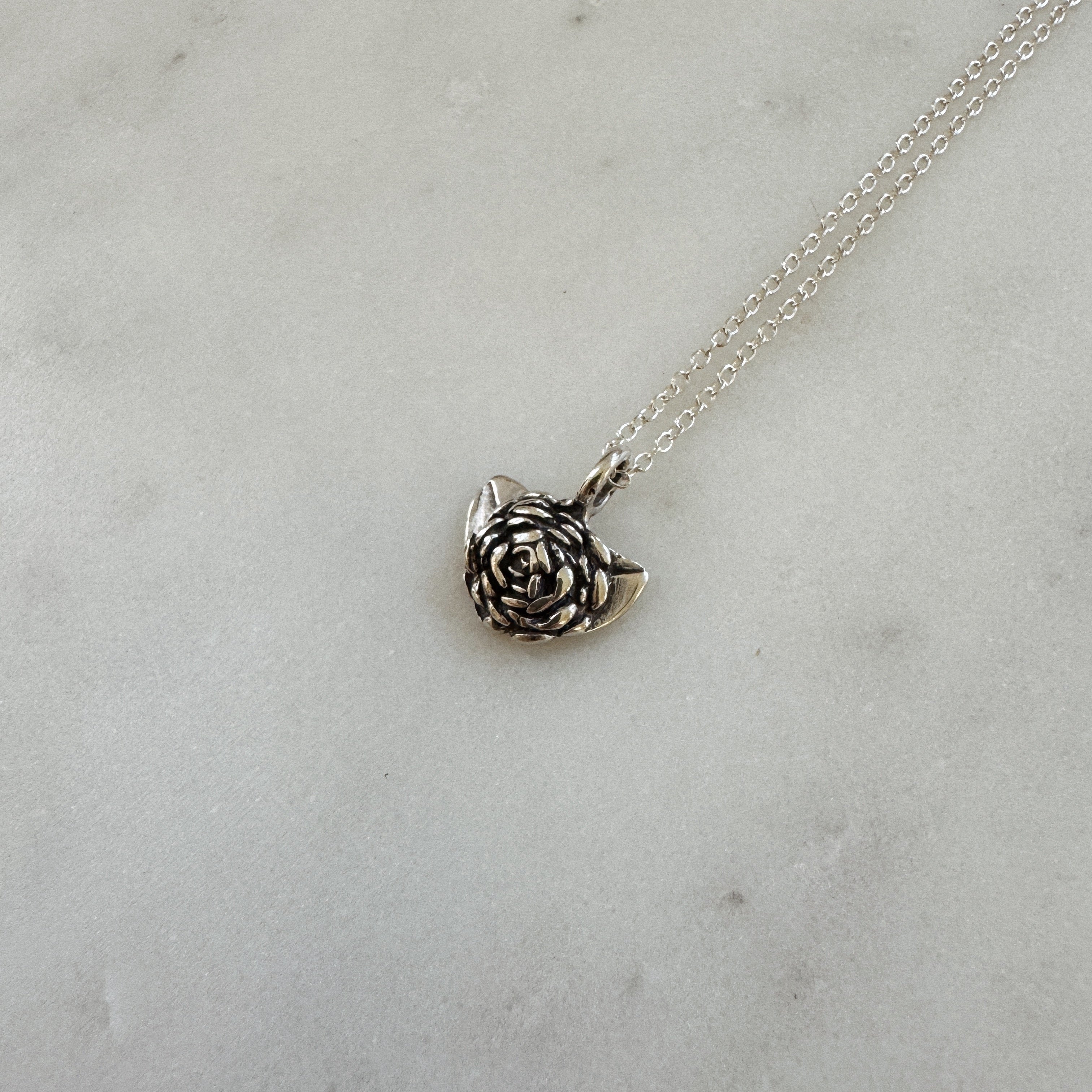 Small Camellia Flower Necklace | MIMOSA Handcrafted