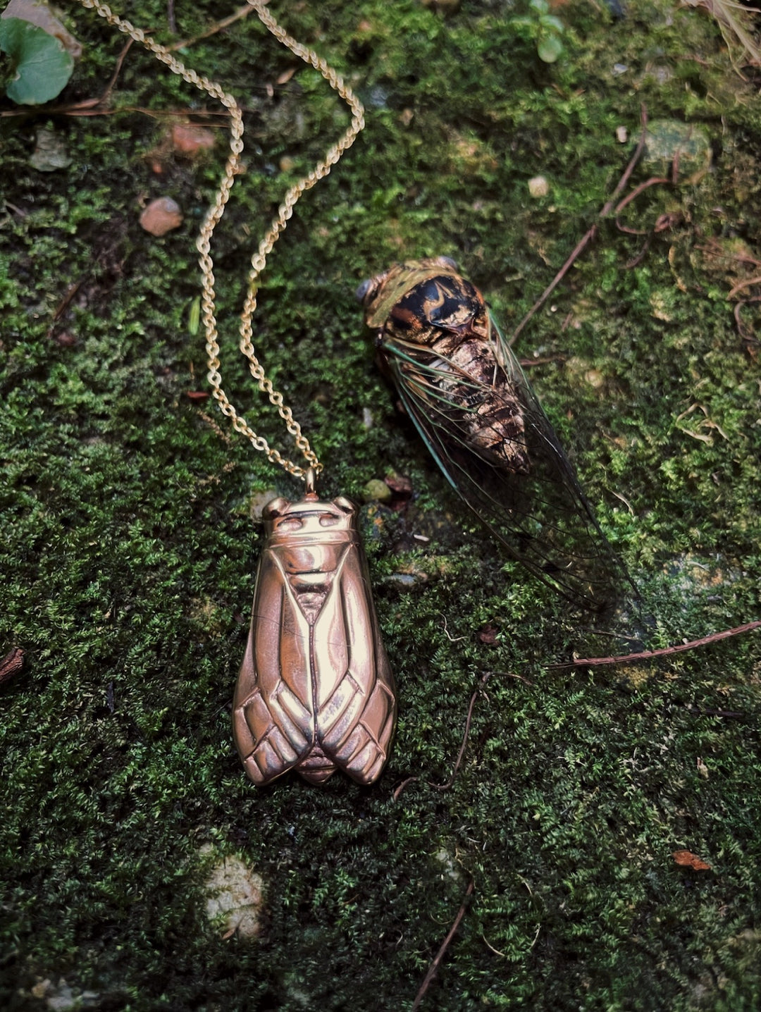 MIMOSA Handcrafted Cicada Necklace