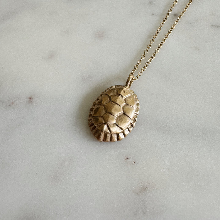 Turtle Necklace in Bronze | MIMOSA Handcrafted