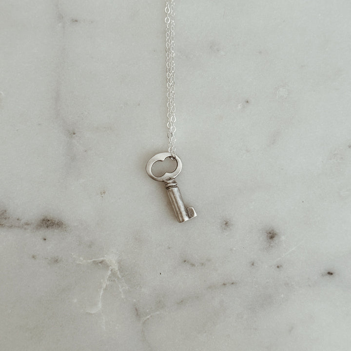 The MIMOSA Handcrafted Key Pendant in Sterling Silver