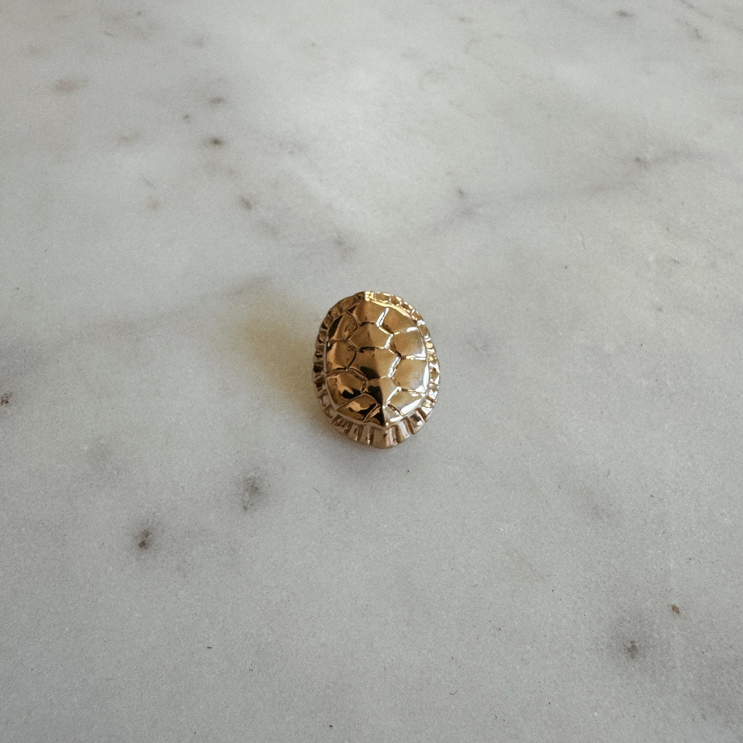 MIMOSA Handcrafted Bronze Turtle Pin