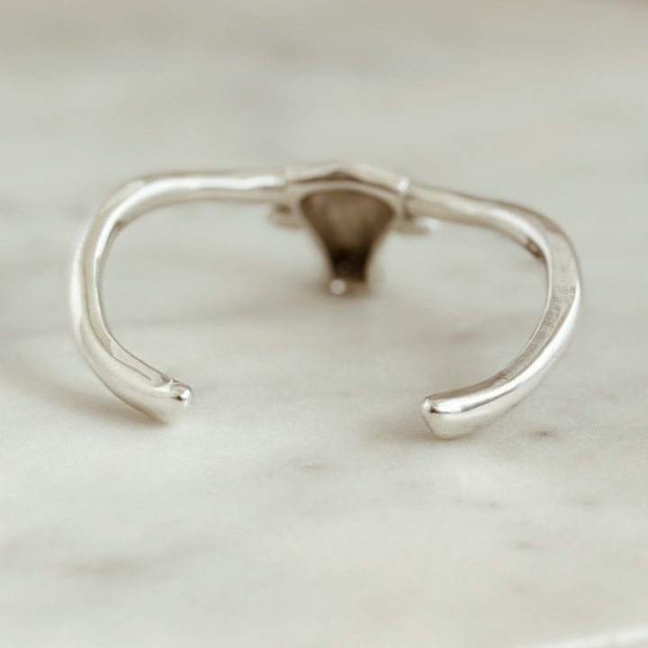 The MIMOSA Handcrafted Longhorn Cuff in Sterling Silver