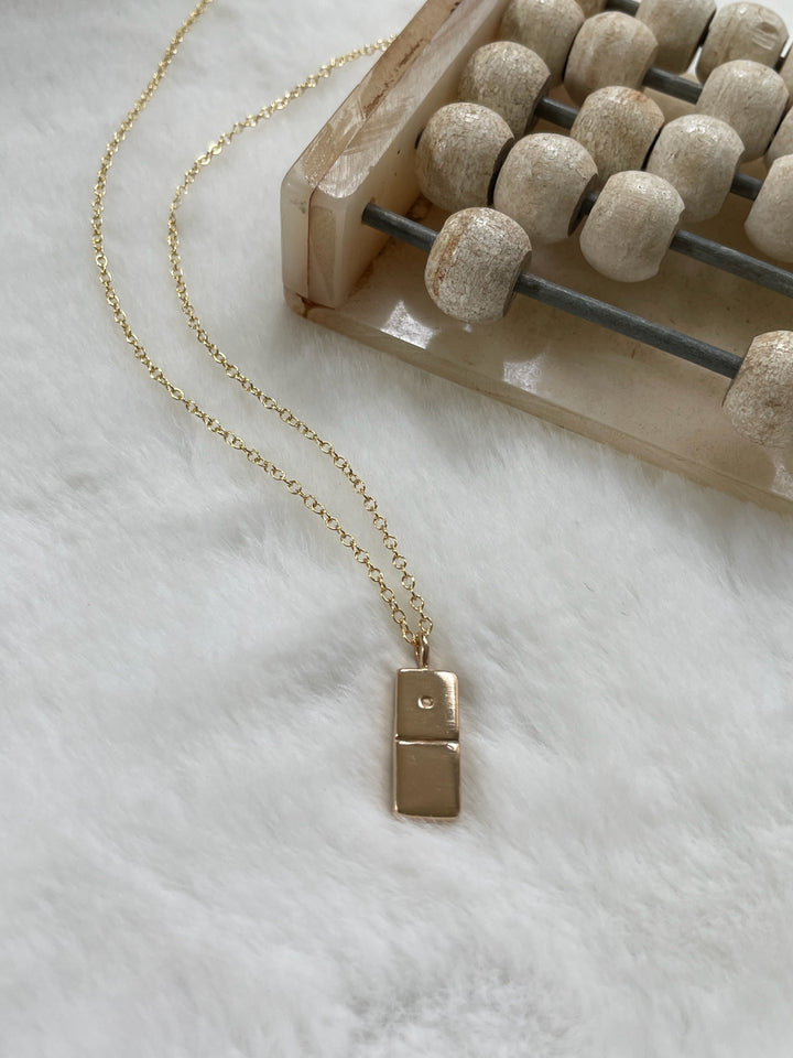 MIMOSA Handcrafted Domino Pendant with Abacus