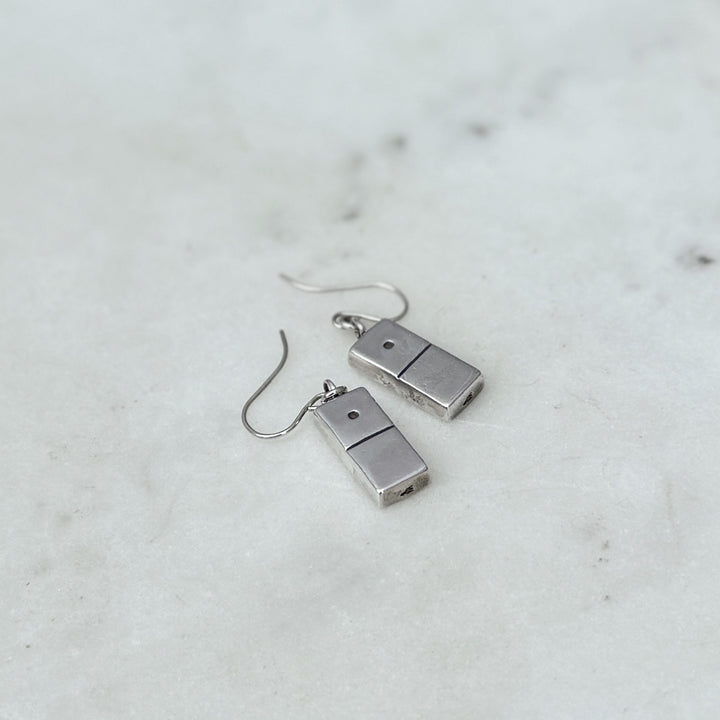 Sterling Silver Domino Earrings