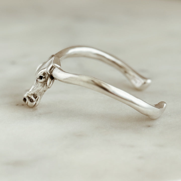 The MIMOSA Handcrafted Longhorn Cuff in Sterling Silver