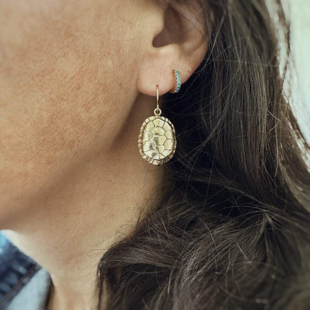 Turtle Earrings in Bronze | MIMOSA Handcrafted